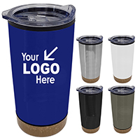 19 Oz. Stainless Steel Tumbler With Cork Base